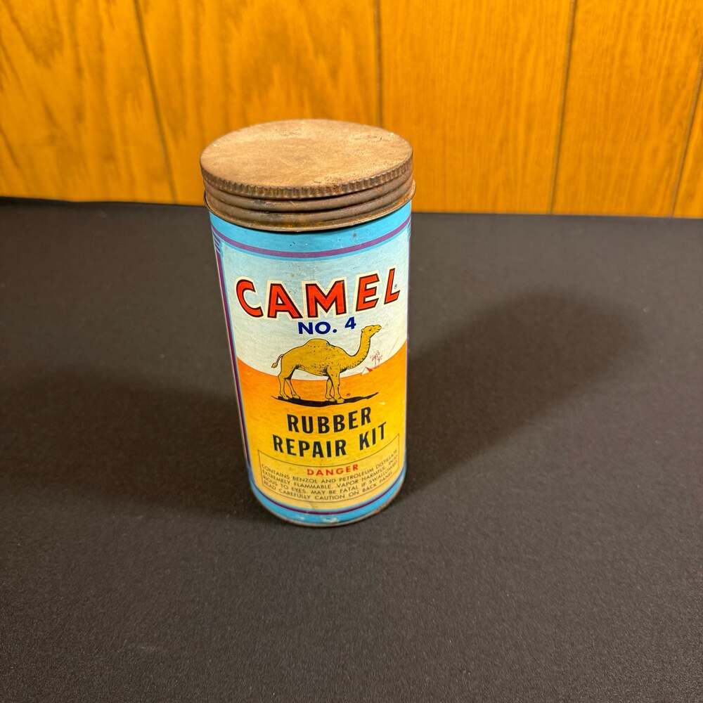 Vintage Camel No. 4 Rubber Repair Kit Tin